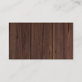 Rustic Wood String Lights Lace Wedding Reception Informatiekaartje (Achterkant)