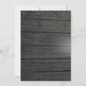 Rustic Wood String Lights  Lantaarns Weddenschap Kaart (Achterkant)