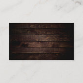 Rustic Wood, String Lights, online RSVP-website En Informatiekaartje (Achterkant)