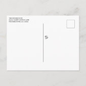 Rustic Wood String Lights Wedding Uitnodiging Briefkaart (Achterkant)