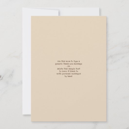 Rustic Wood String Lumières Amour & Merci Mariage (Dos)