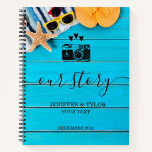 Rustic Wood Summer beschreef onze verhalen Notitieboek