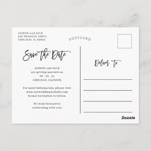Rustic Wood Sunflower String Lights Save the Date Briefkaart (Achterkant)