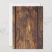 Rustic Wood Sunflower Wedding Table Seating Chart (Achterkant)