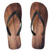 Rustic Wood Teenslippers (Voetbed)
