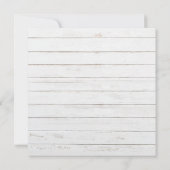 Rustic Wood Texas State Faire-part de mariage (Dos)