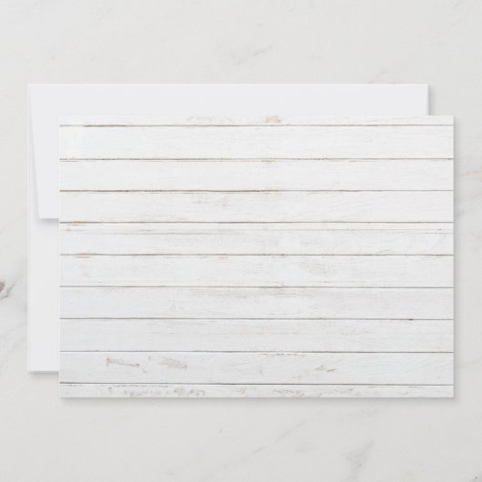 Rustic Wood Texas State Faire-part de mariage 2 (Dos)