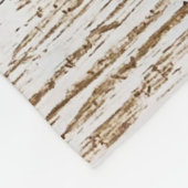 Rustic Wood Texture Deer Forest Monogram Fleece Deken (Hoek)