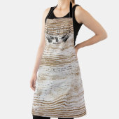 Rustic Wood Texture Deer Woodland Monogram Schort (Insitu)