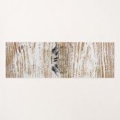 Rustic Wood Texture Deer Woodland Monogram Yogamat (Voorkant (horizontaal))