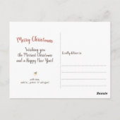 Rustic Wood Texture Fireflies kerstfoto Briefkaart (Achterkant)