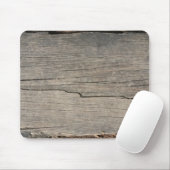 Rustic Wood Texture Muismat (Met muis)