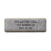 Rustic Wood Texture tree bark Etiket (Voorkant)