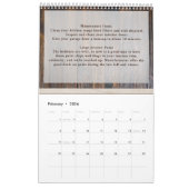 Rustic Wood Tone Contractor Logo Kalender (Feb 2026)
