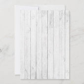 Rustic Wood  Truck Boho Wedding Invitation Kaart (Achterkant)