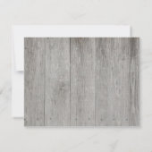 Rustic Wood Uitnodiging (Achterkant)