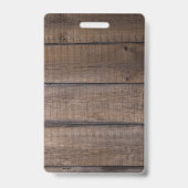 Rustic Wood VIP All Access Pass Concert Badge (Back)