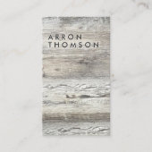 Rustic Wood Visitekaartje (Voorkant)