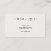 Rustic Wood Visitekaartje (Achterkant)