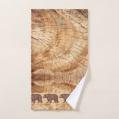 Rustic Wood Walking Beren Bad Handdoek (Handdoek)