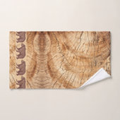 Rustic Wood Walking Beren Bad Handdoek (Handdoek)