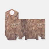 Rustic Wood Wedding Bedankdoosjes (Uitgevouwen)