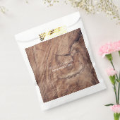 Rustic Wood Wedding Bedankzakje (Gezegeld)