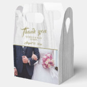Rustic Wood Wedding Foto Hartelijk dank Bedankdoosjes (Geopend)