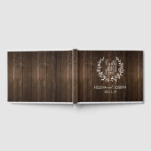 Rustic Wood Wedding Guestbook Gastenboek (Volledig)