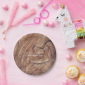 Rustic Wood Wedding Papieren Bordje (Feest)