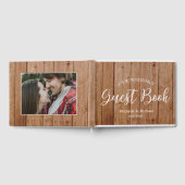 Rustic Wood Wedding Photo Gastenboek (Volledig)