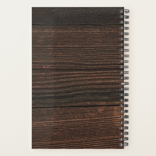 Rustic Wood Wedding Planner (Achterkant)