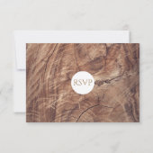 Rustic Wood Wedding RSVP-kaarten RSVP Kaartje (Achterkant)