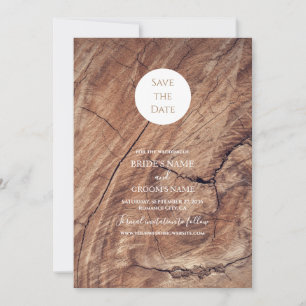 Rustic Wood Wedding Save The Date