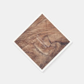 Rustic Wood Wedding Servet (Hoek)