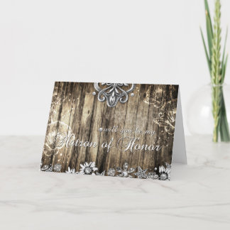 Rustic Wood Wil jij mijn Kaart zijn van Matron of