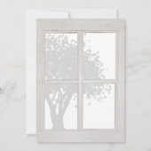 Rustic Wood Window Lijst Kaart (Achterkant)