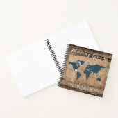 Rustic Wood World Map Plage Destination Livre d'in (Intérieur)