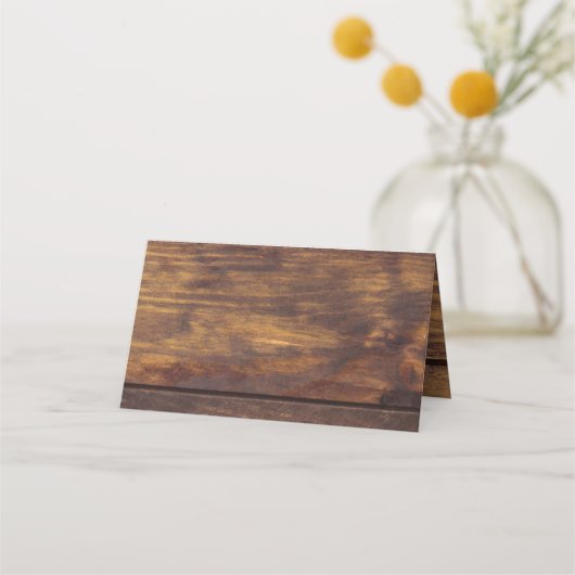 Rustic Wood Yellow Sunflower Country Fall Weddensc (Achterkant)