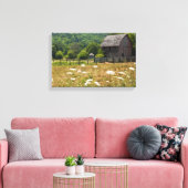 Rustic Wooden Barn Canvas Afdruk (Insitu (Woonkamer))