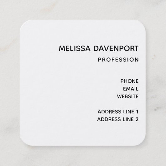 Rustic Wooden Bridge in het land Vierkante Visitekaartje (Achterkant)