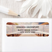 Rustic Wooden Bridge op het landlabel Etiket (Insitu)