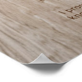 Rustic Wooden Brown Mountains Landscape Wedding Poster (Hoek)