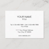 Rustic Wooden Floor Lines and Markings Visitekaartje (Achterkant)