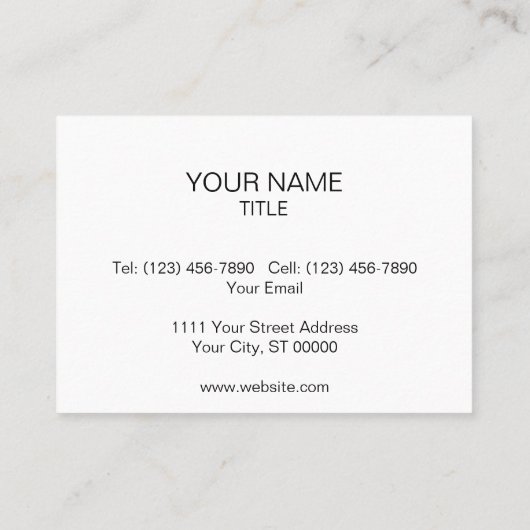 Rustic Wooden Floor Lines and Markings Visitekaartje (Achterkant)