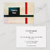 Rustic Wooden Floor Lines and Markings Visitekaartje (Voorkant / Achterkant)