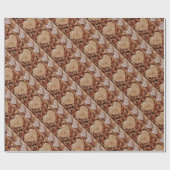 Rustic Wooden Hearts Cadeaupapier (Vlak)