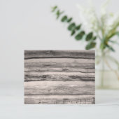 Rustic Wooden Planks Briefkaart (Staand voorkant)