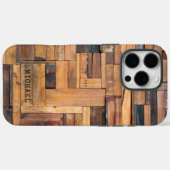 Rustic Wooden Planks Timber, gepersonaliseerde naa Case-Mate iPhone Case (Achterkant (horizontaal))