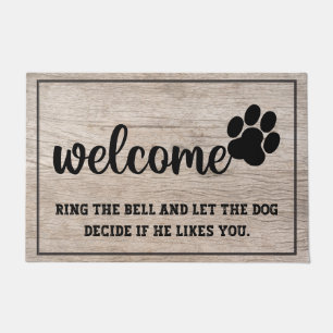 Rustic wooden Welcome Pw grappige citaten Deurmat